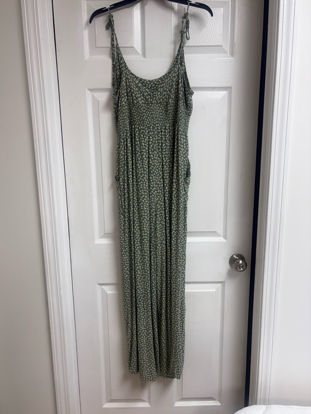 Green Floral American Eagle jumpsuit